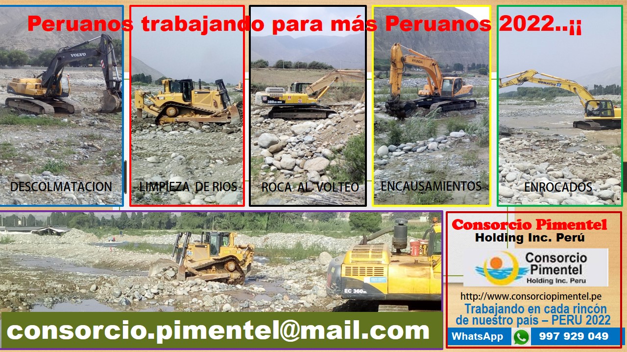 Descolmatación de Ríos Defensas Ribereñas PERU 2023 Obras de Emergencia